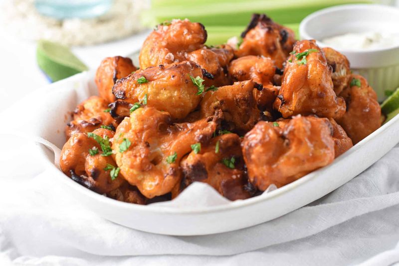 Air Fryer Buffalo Cauliflower