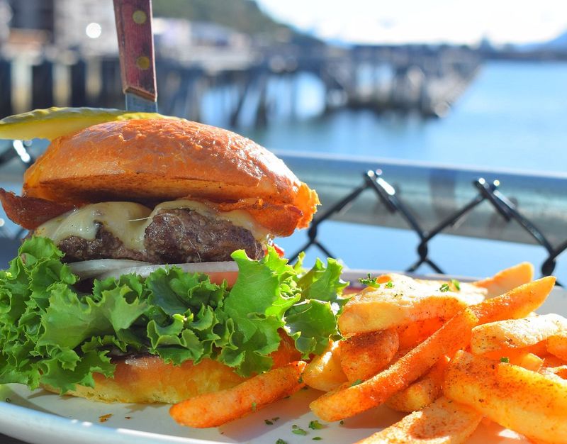 Alaska's King Crab Cheeseburger