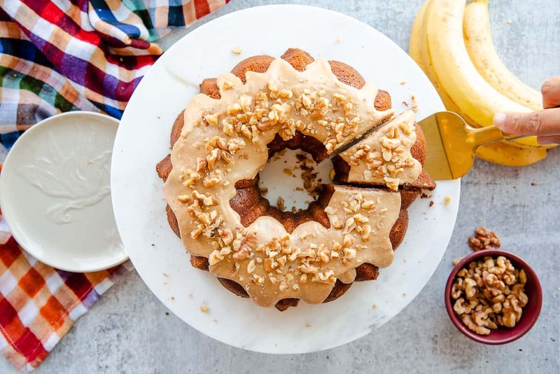 Banana Walnut Bundt Cake