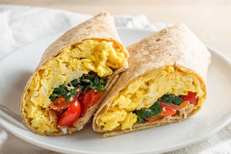 Egg and Veggie Breakfast Wrap