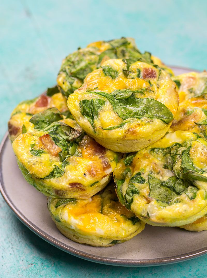 Egg Muffins with Spinach & Cheese