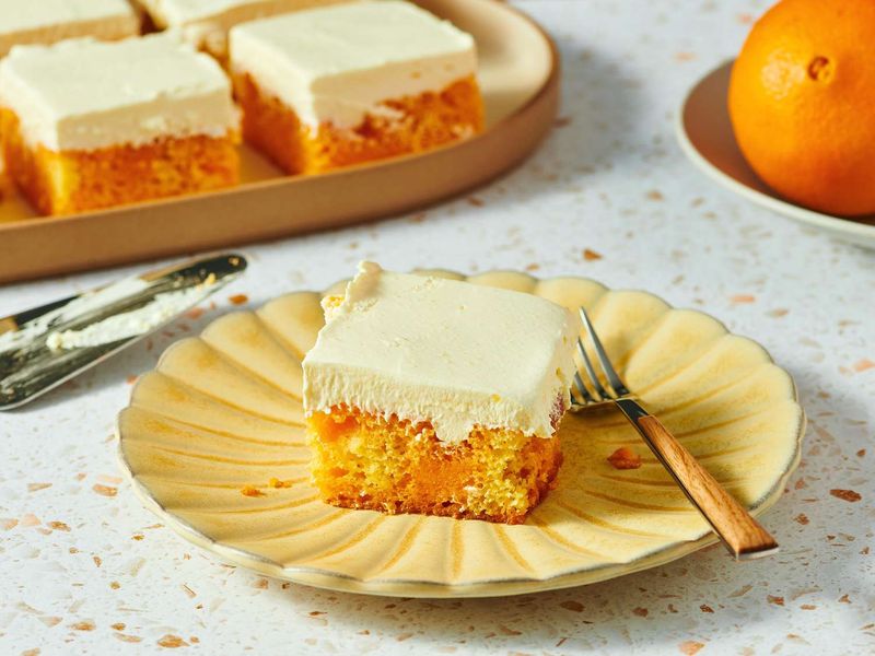 Orange Creamsicle Sheet Cake