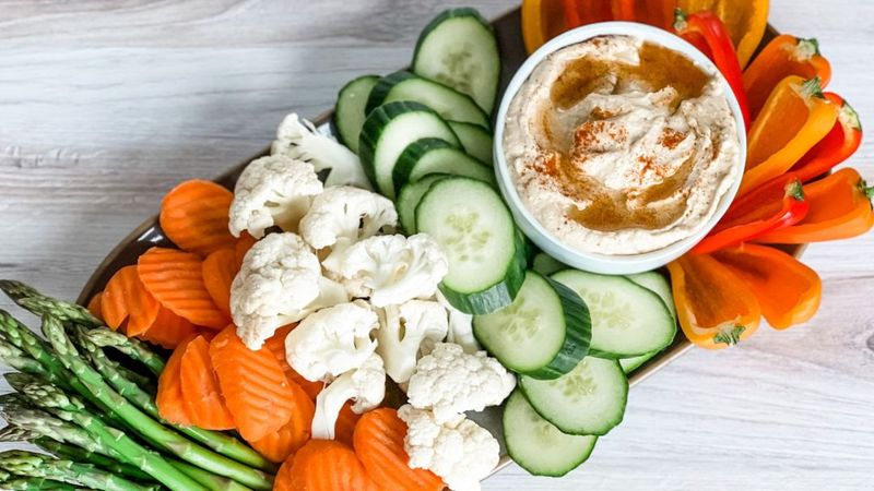 Hummus and Vegetables