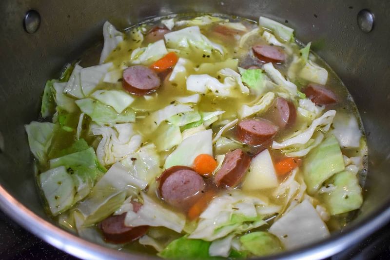 Amish Knackwurst Cabbage