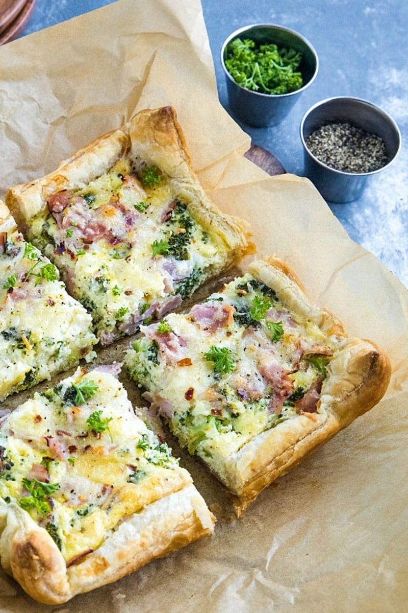 Broccoli and Cheese Quiche