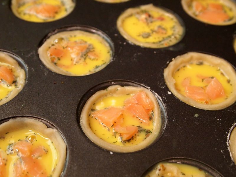 Smoked Salmon and Dill Cups