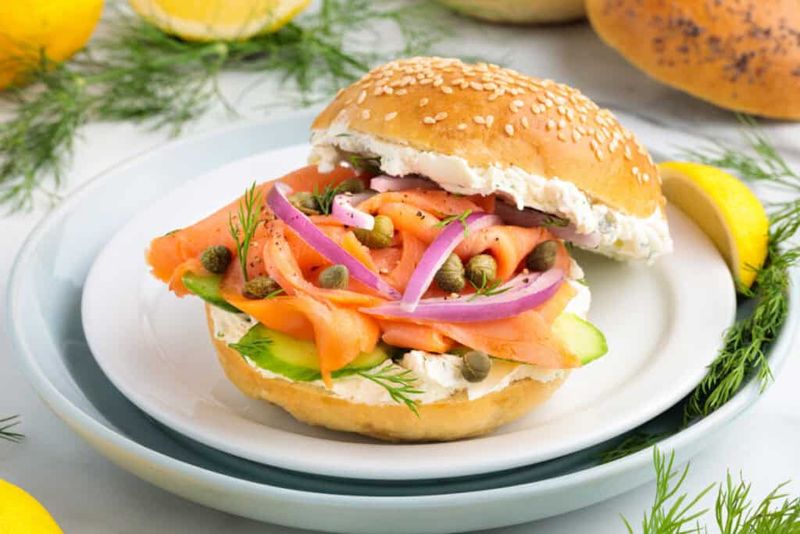 Savory Smoked Salmon Bagel