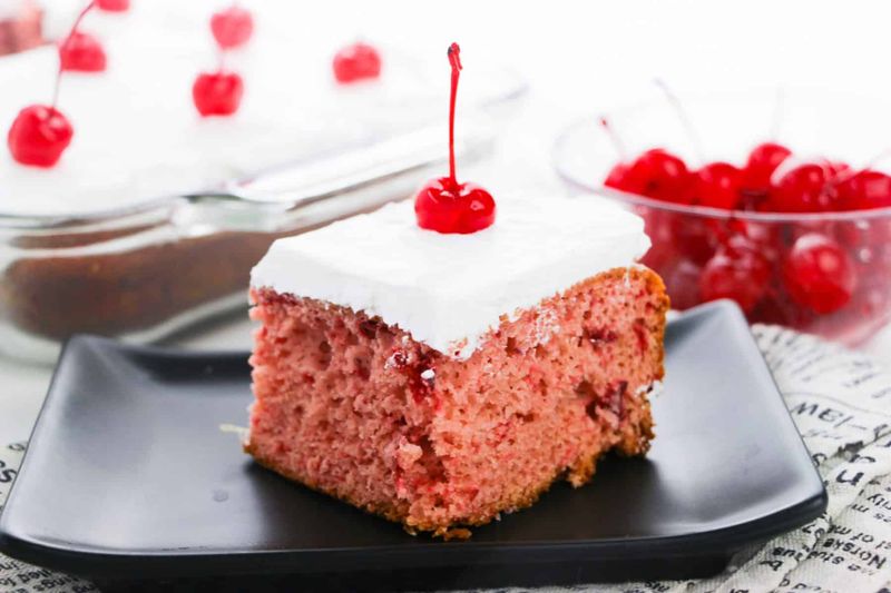 Cherry Almond Sheet Cake
