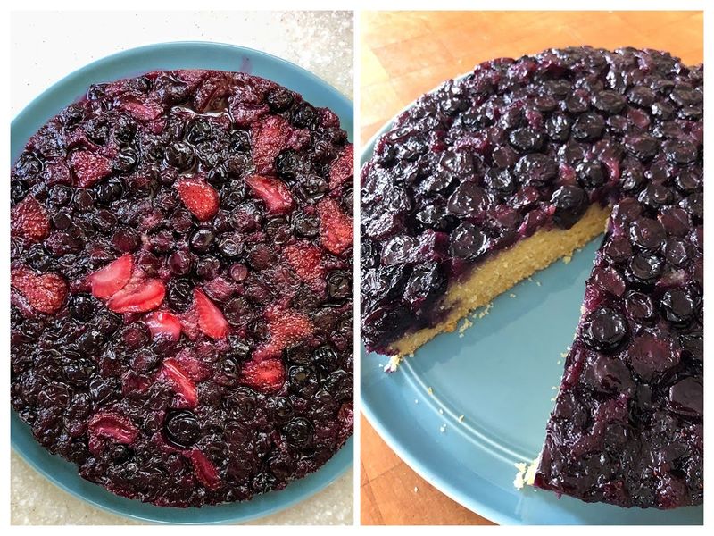 Blueberry Lemon Upside-Down Cake