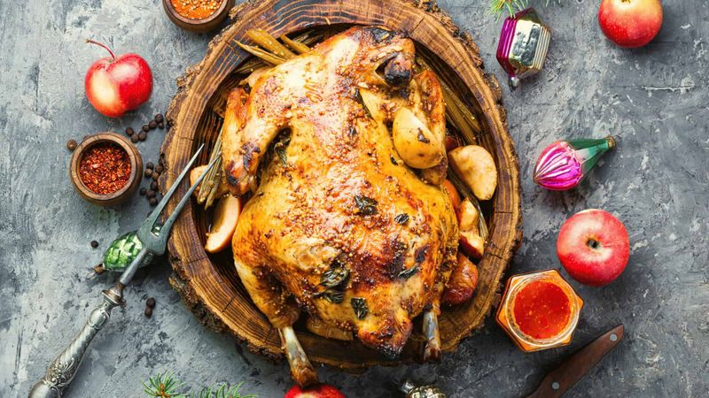 Spiced Apple Roast Chicken