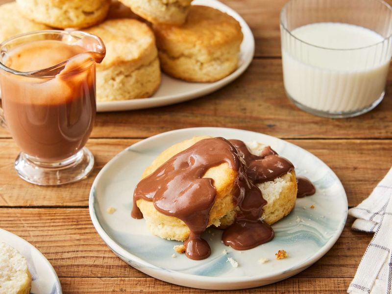 Arkansas's Chocolate Gravy and Biscuits