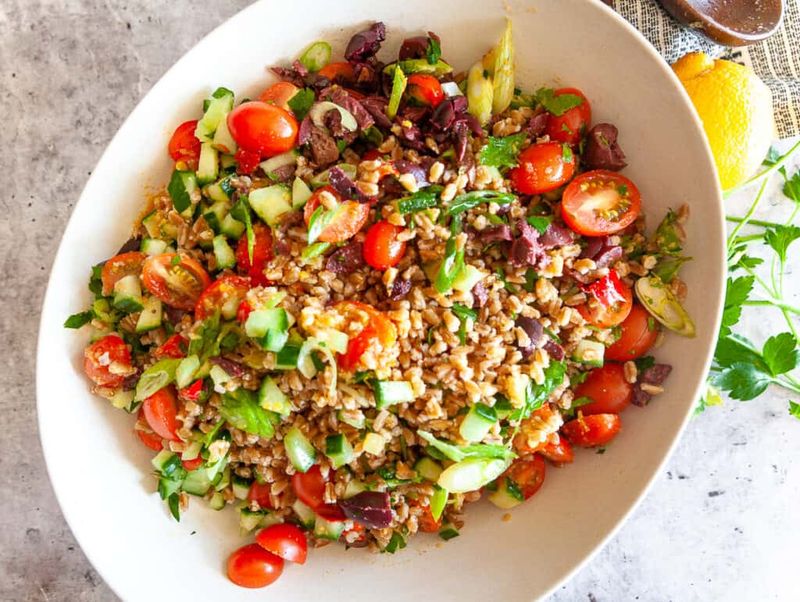 Mediterranean Farro Salad