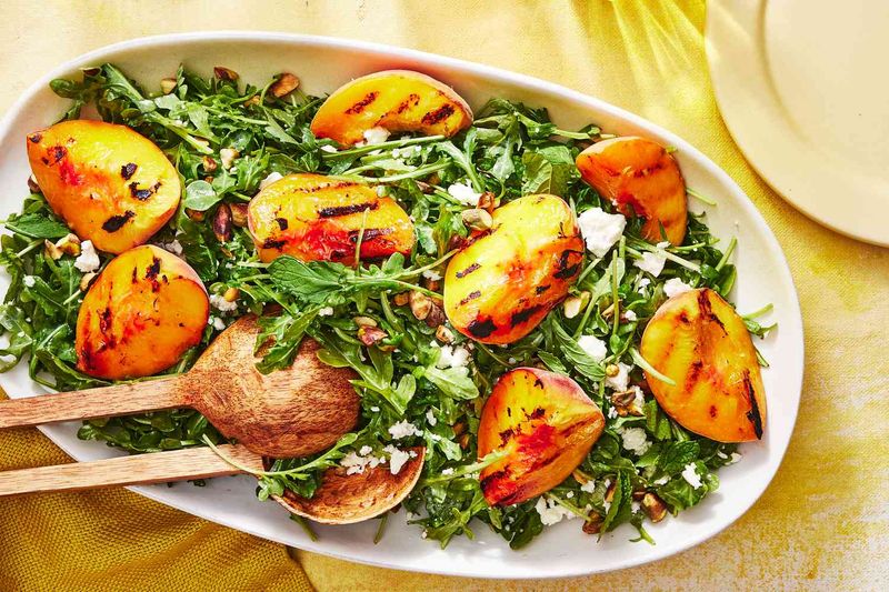 Peach Arugula Salad