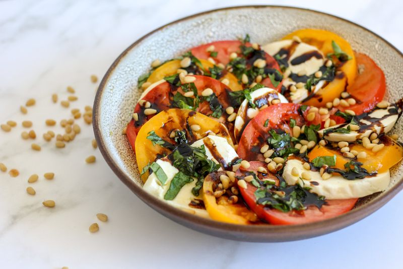Pine Nut Crunch Caprese