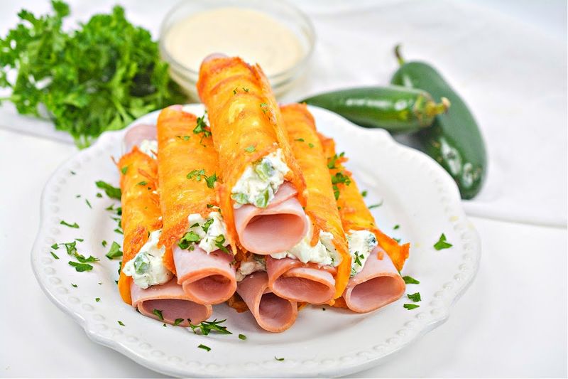 Cheese and Meat Roll-Ups