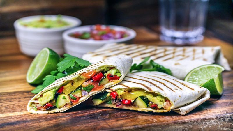 Roasted Veggie Wrap