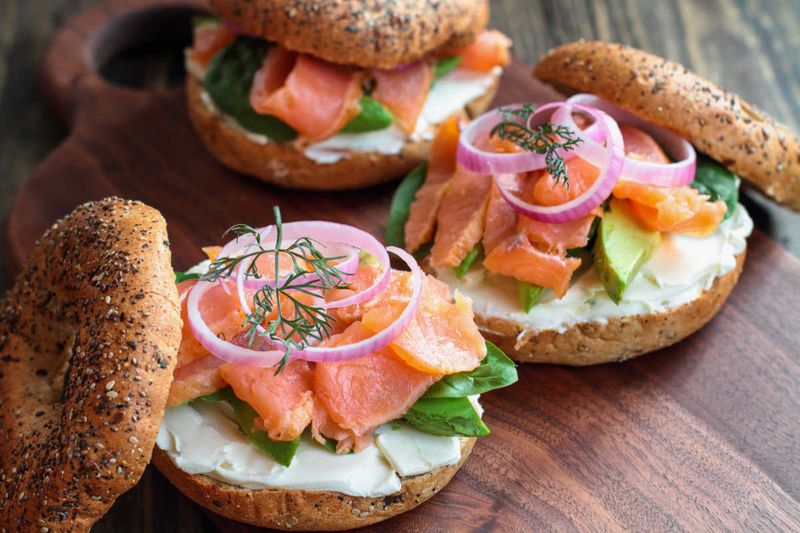 Smoked Salmon Bagels
