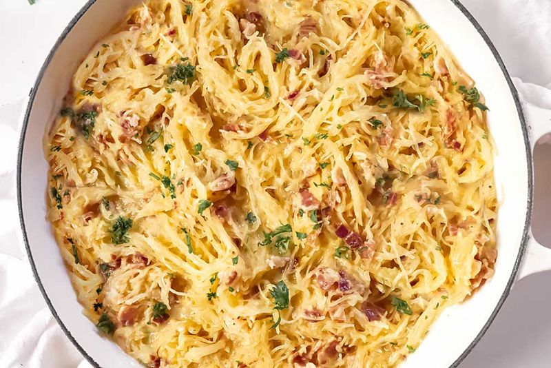 Spaghetti Squash Carbonara