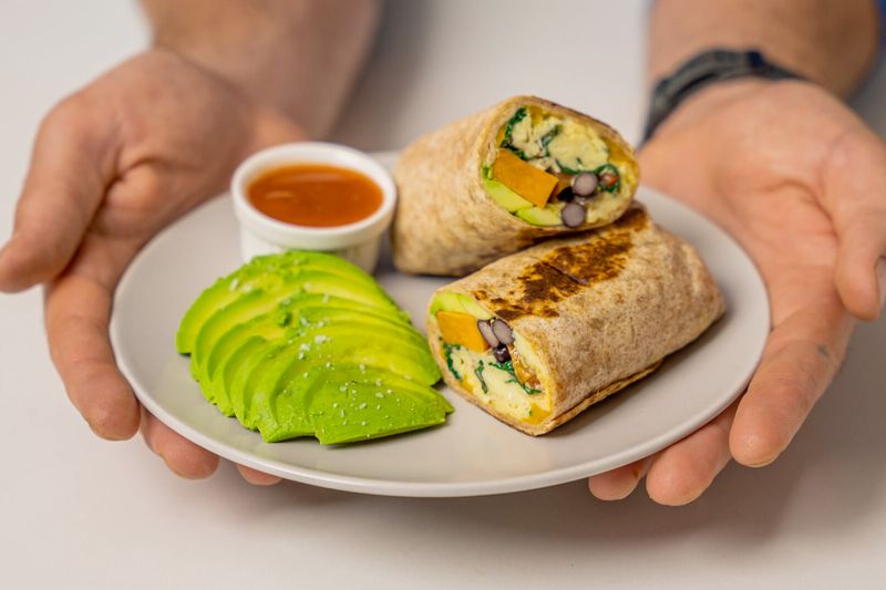 Avocado and Egg Breakfast Burrito