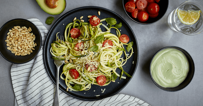 Avocado and Zucchini Noodles