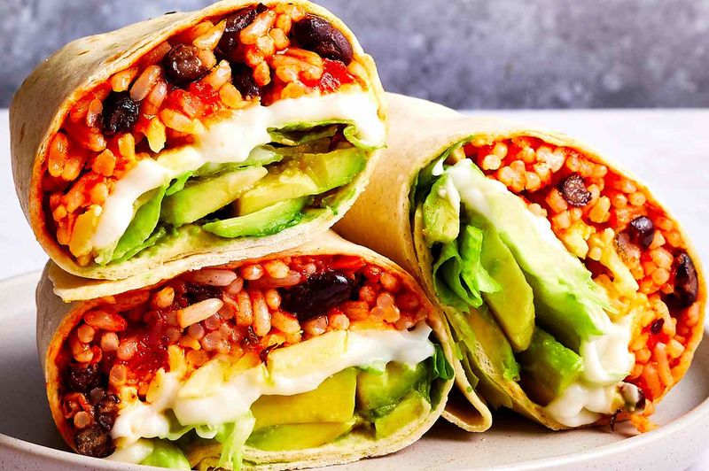 Bean and Rice Burrito