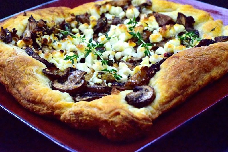 Mushroom and Goat Cheese Tart