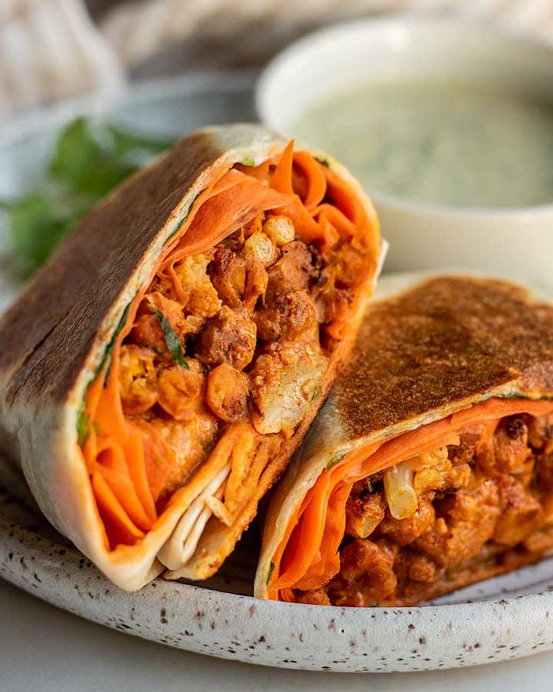 Buffalo Cauliflower Crunchwrap