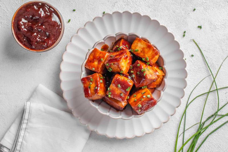 Spicy BBQ Tofu Bites