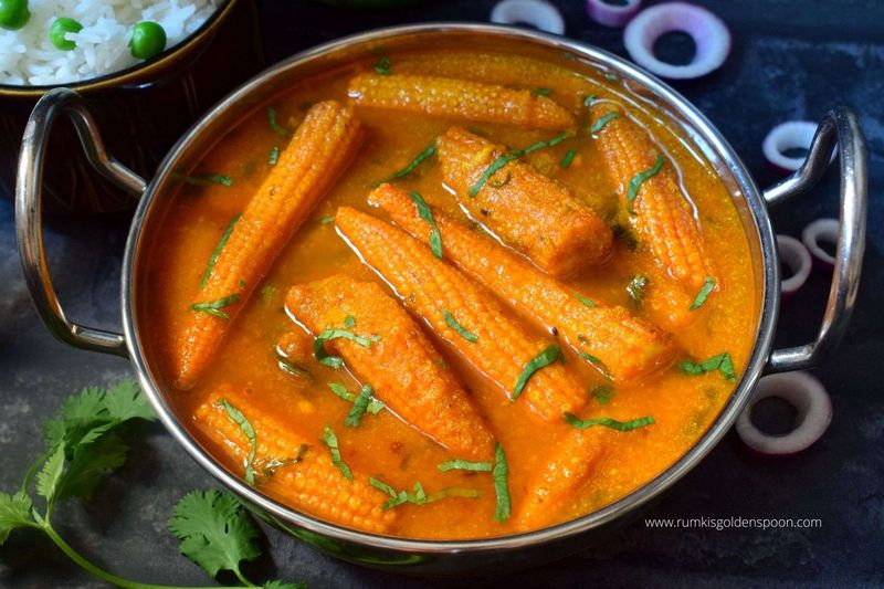 Curried Baby Corn Delight