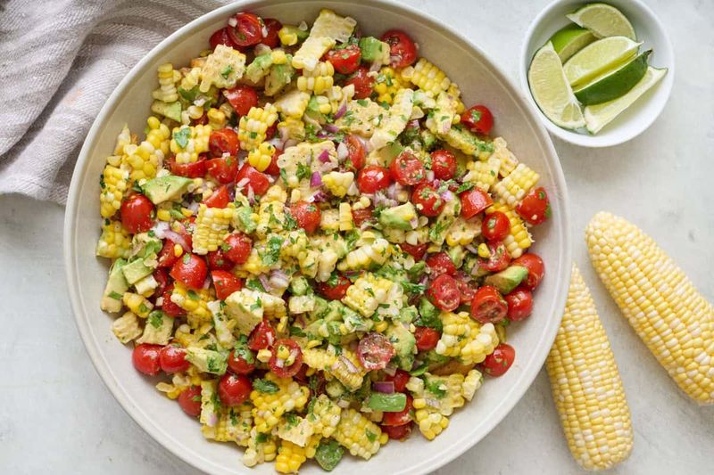 Baby Corn and Avocado Salad