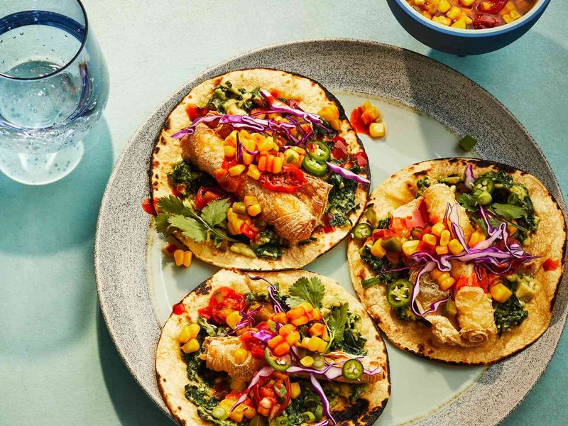 Spicy Baby Corn Tacos