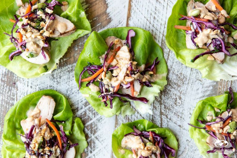 Thai Chicken Lettuce Wraps