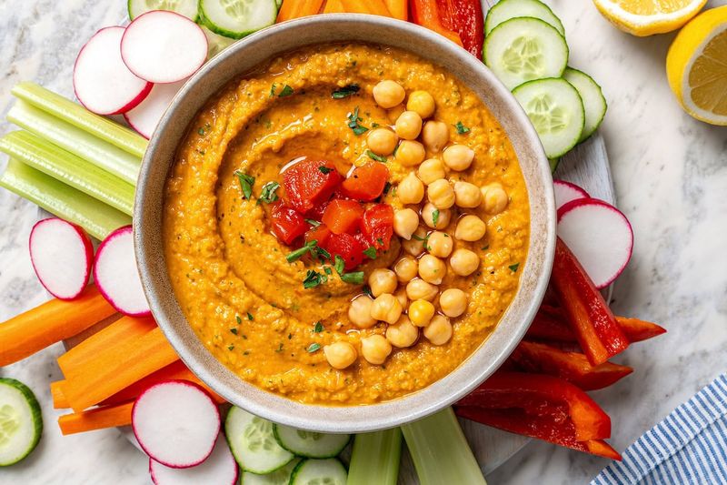 Roasted Red Pepper Hummus