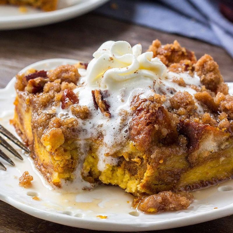 Pumpkin Spice French Toast Casserole