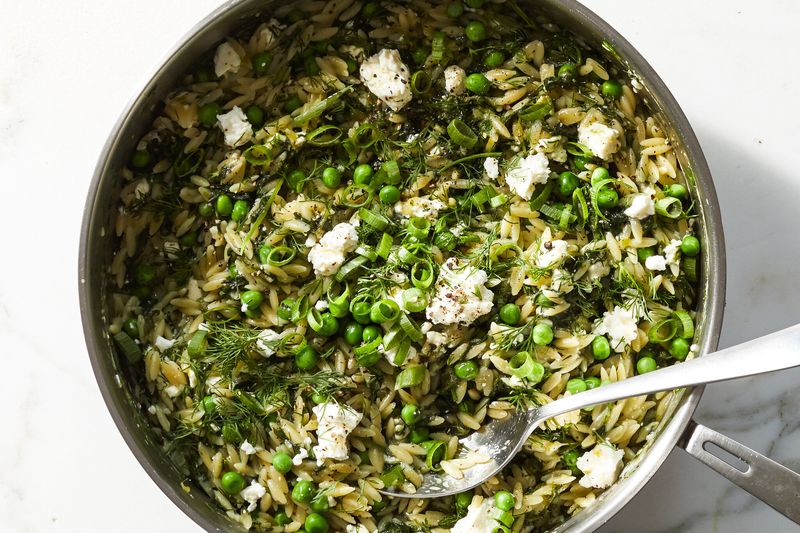 Spinach and Feta Orzo