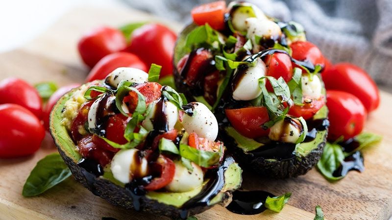 Caprese Stuffed Avocados