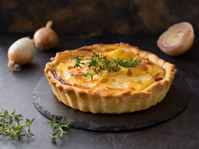 Potato Tart with Goat Cheese