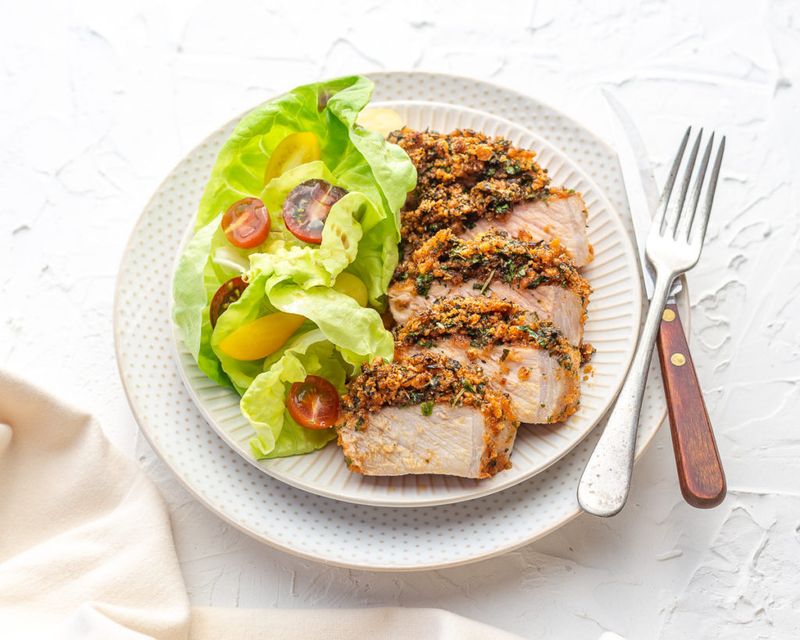 Herb Crusted Pork Chops
