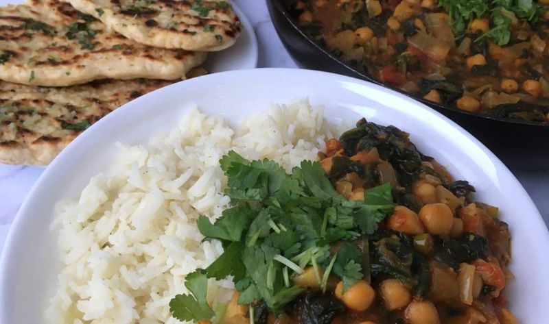 Chickpea and Spinach Curry