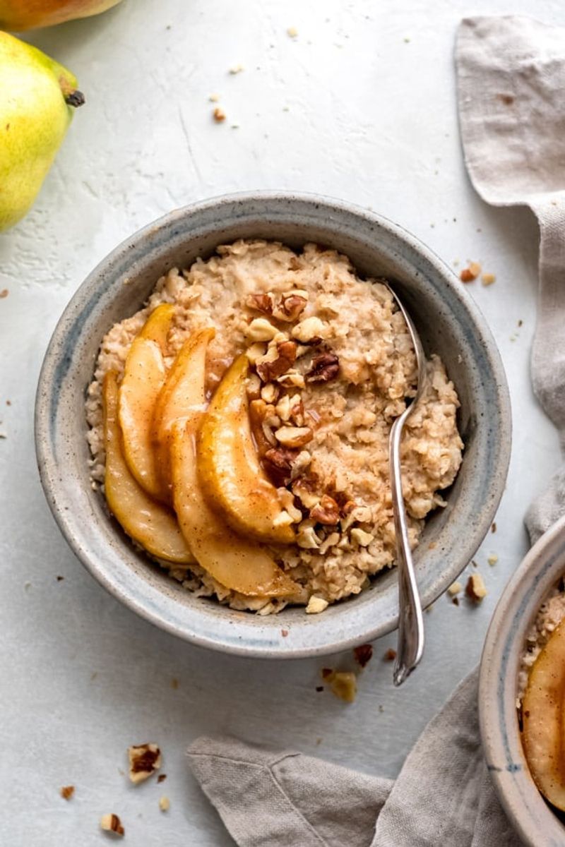 Pear and Walnut Oatmeal