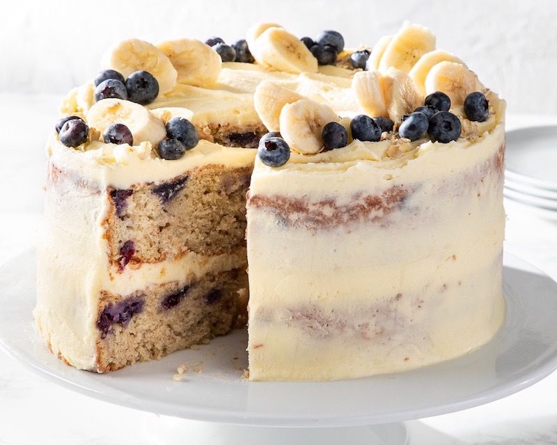 Banana Blueberry Cake