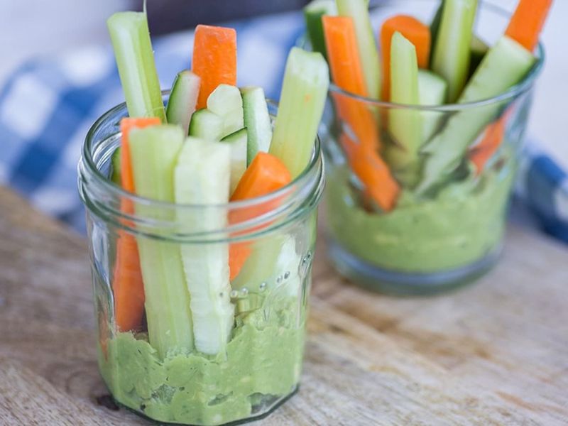 Veggie Sticks and Guacamole