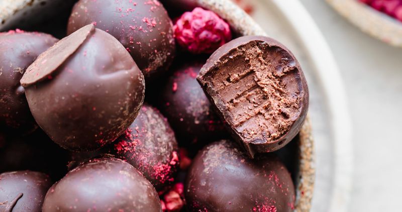 Raspberry Chocolate Truffles