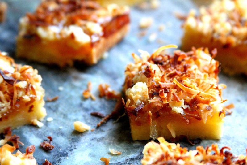 Tropical Pineapple Coconut Bars