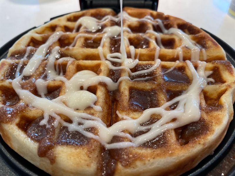 Cinnamon Roll Waffles