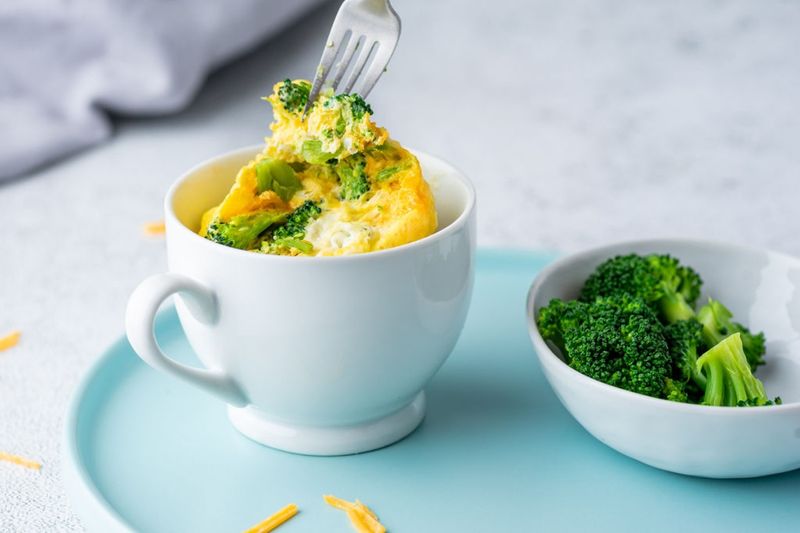 Vegetable Omelette in a Mug