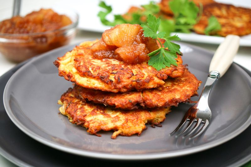 Potato Pancakes with Applesauce