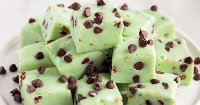Mint Chocolate Chip Fudge
