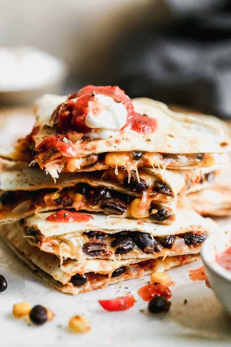 Bean and Corn Quesadillas