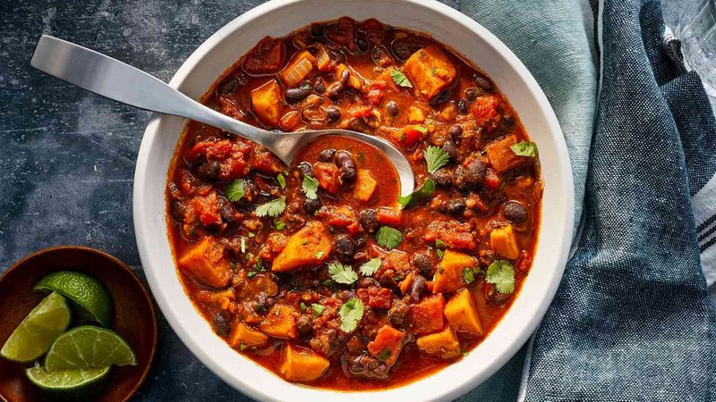 Sweet Potato and Black Bean Curry